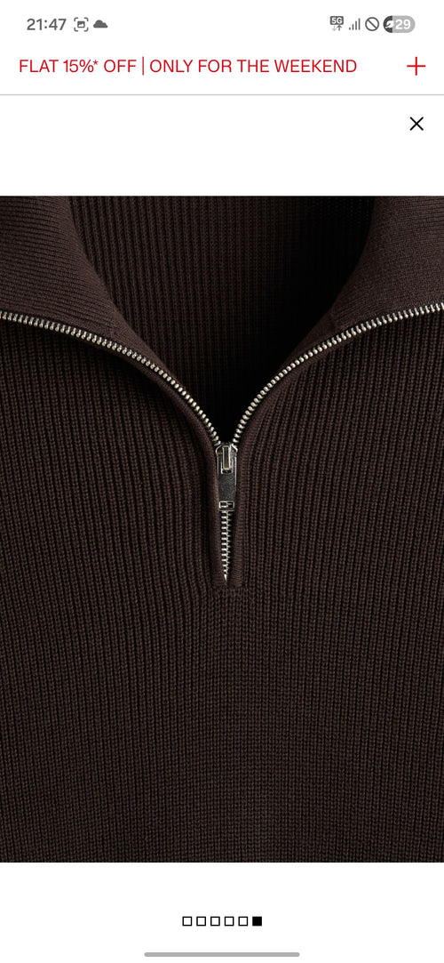 Polo full sleeve zipper